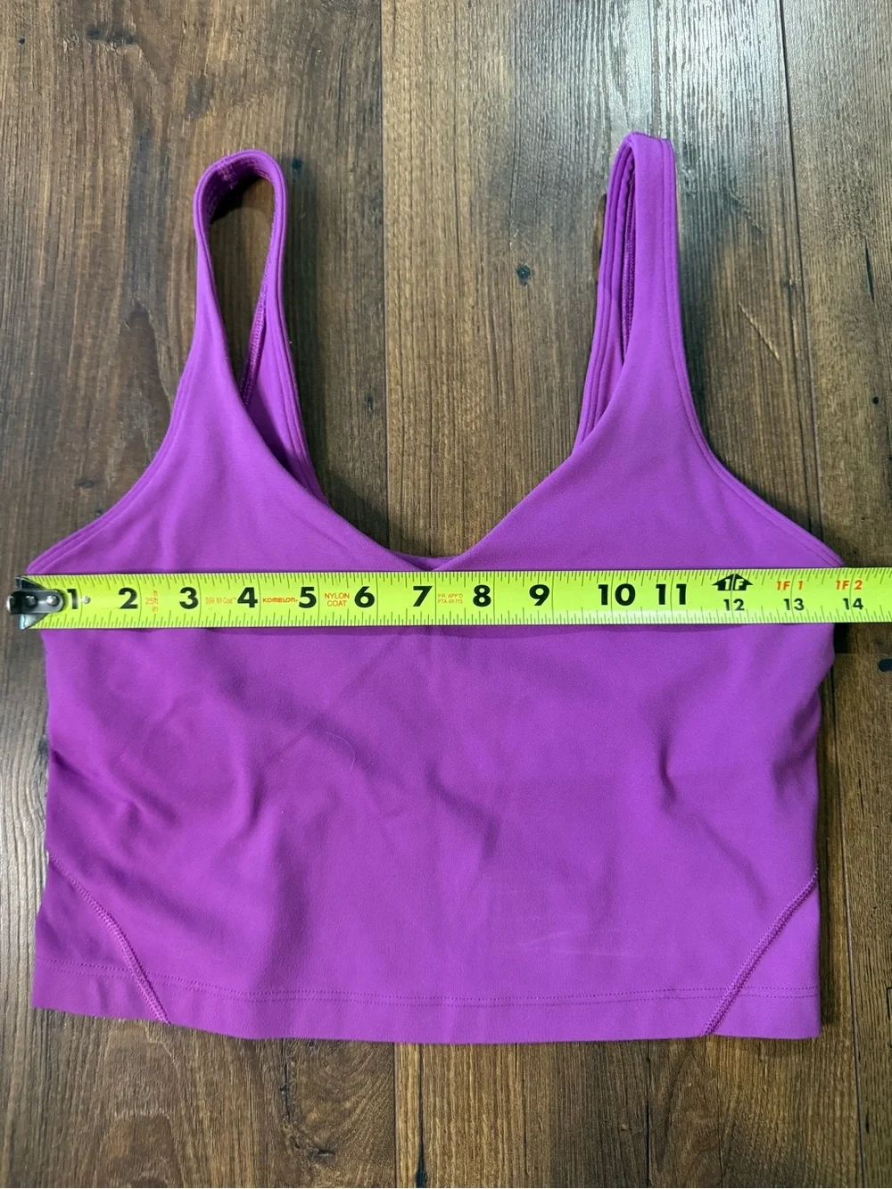 Lululemon Align Tank Top Crop Length Size 6 A/B Cup Magenta Purple